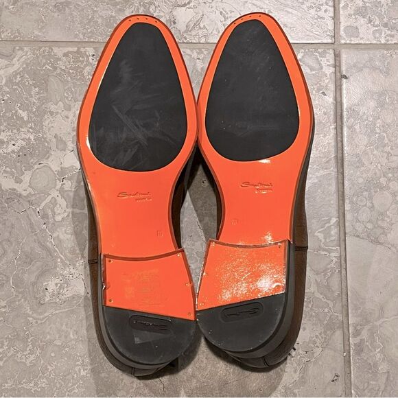 Santoni Men\'s Simon Cap Toe Oxfords in Cognac, New, Size UK10 US11 main image 11